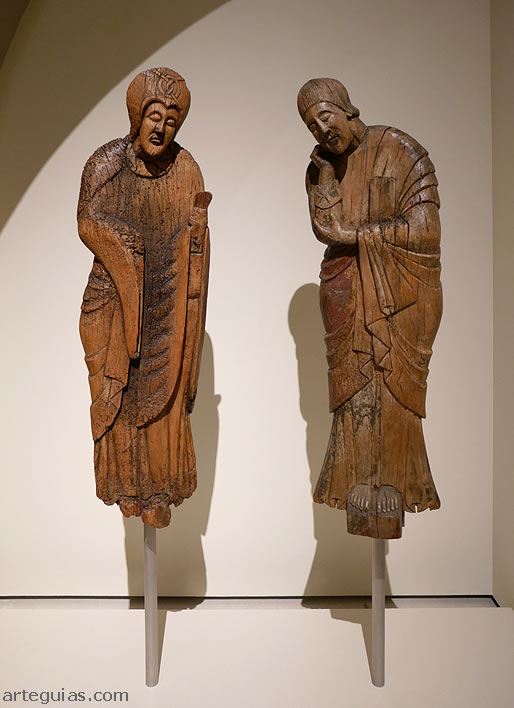 Mar&iacute;a y San Juan en el Descendimiento rom&aacute;nico de Erill la Vall