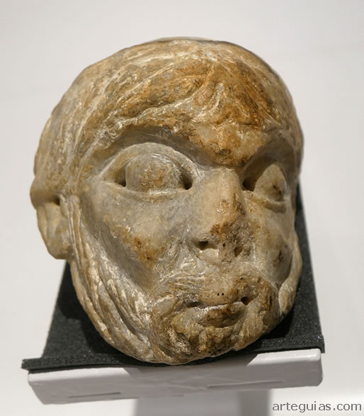 Cabeza rom&aacute;nico. Taller de Cabestany