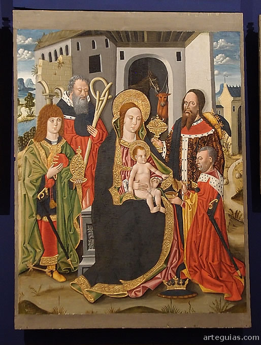 Tabla de la Epifan&iacute;a. Retablo de Moscard&oacute;n, Teruel