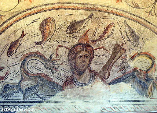 Mosaico de la diosa Tetis de Marroqu&iacute;es Altos