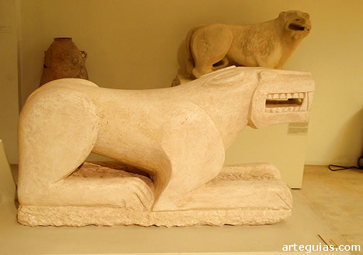 Museo Arqueol&oacute;gico e Hist&oacute;rico de Baena: reproducci&oacute;n de la leona de Baena