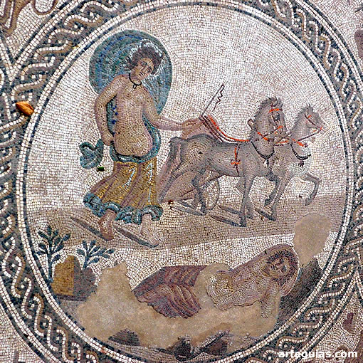 Yacimiento Arqueol&oacute;gico de C&aacute;stulo: Mosaico de los Amores