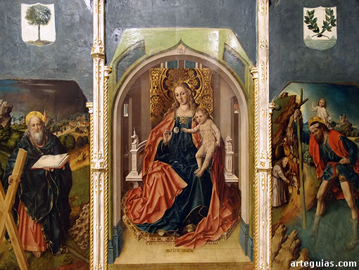 Museo Catedralicio de Salamanca: tríptico de la Virgen de la Rosa