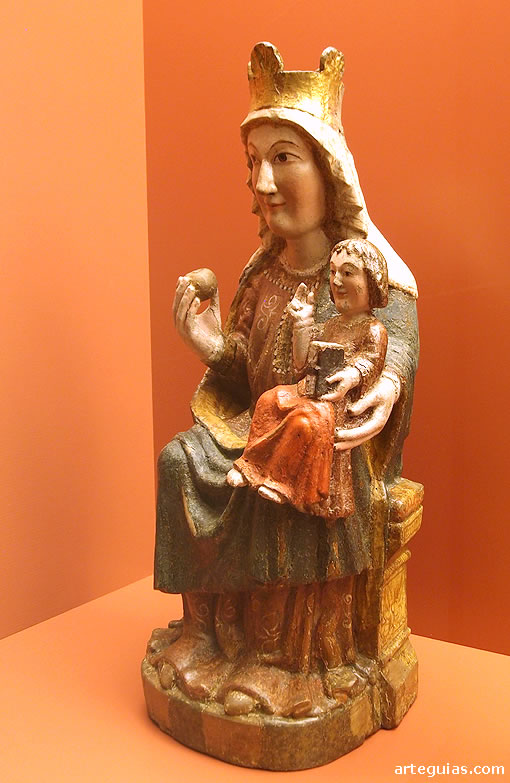 Una de las piezas de imaginer&iacute;a medieval del Museo Diocesano de Barbastro-Monz&oacute;n