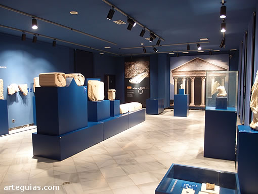 Una de las salas del Museo de la Romanizaci&oacute;n, Calahorra