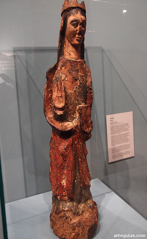 Talla rom&aacute;nica de la Virgen
