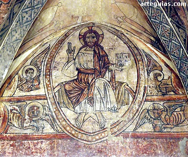 Maiestas Domini y Tetramorfos procedente de San Pedro de Olite