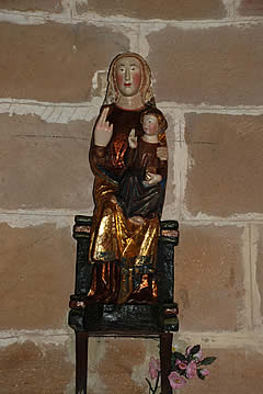 Imagen de la Virgen en Cabria