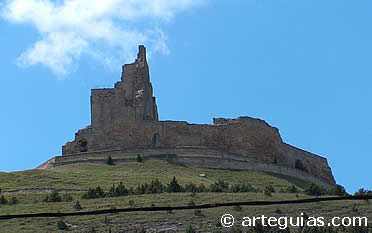 Restos del castillo de Castrojeriz (Burgos)