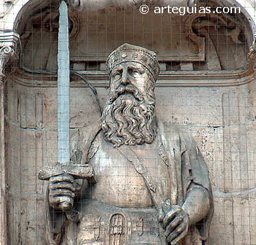 Estatua del Cid Campeador con su espada