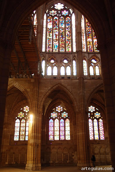 Interior de la catedral de Le&oacute;n