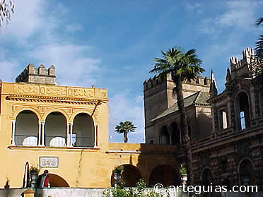 Parte del jardín del Alcázar de Sevilla