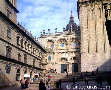 Plaza de las Plater&iacute;as de Santiago de Compostela