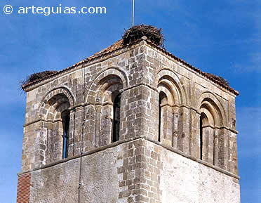 Torre rom&aacute;nica de la iglesia de San Juan de Aguilafuente, Segovia
