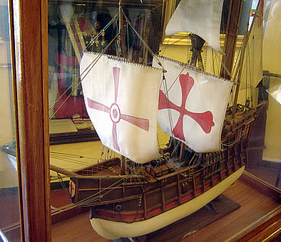 Maqueta en el Museo Naval de Sevilla, en el interior de la Torre del Oro