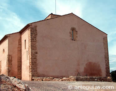 Testero plano de la iglesia de Santa Mar&iacute;a (Iglesia de la Sang - Sangre) de Ll&iacute;ria, Valencia