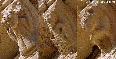 Canecillos de la iglesia de Santa Marta del Cerro