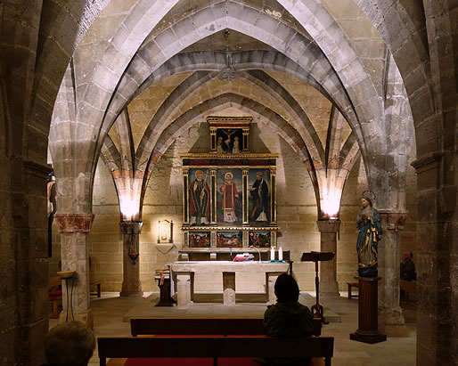 Cripta de la iglesia de Santa Cruz