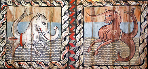 Bestiario medieval en San Martin de Zillis