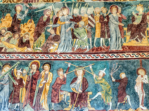 Pinturas g&oacute;ticas de la Iglesia Reformada de Waltensburg